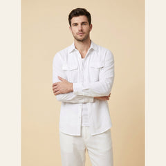 Kinetic | Utility Shirt Cotton-Linen Blend, Relaxed Fit