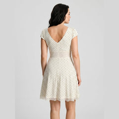 Lara | Mini Dress Lace Trim, Sculpting Fit for Women, Perfect Summer Cocktail Dress