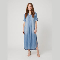 LEA | Long Denim-Style Dress