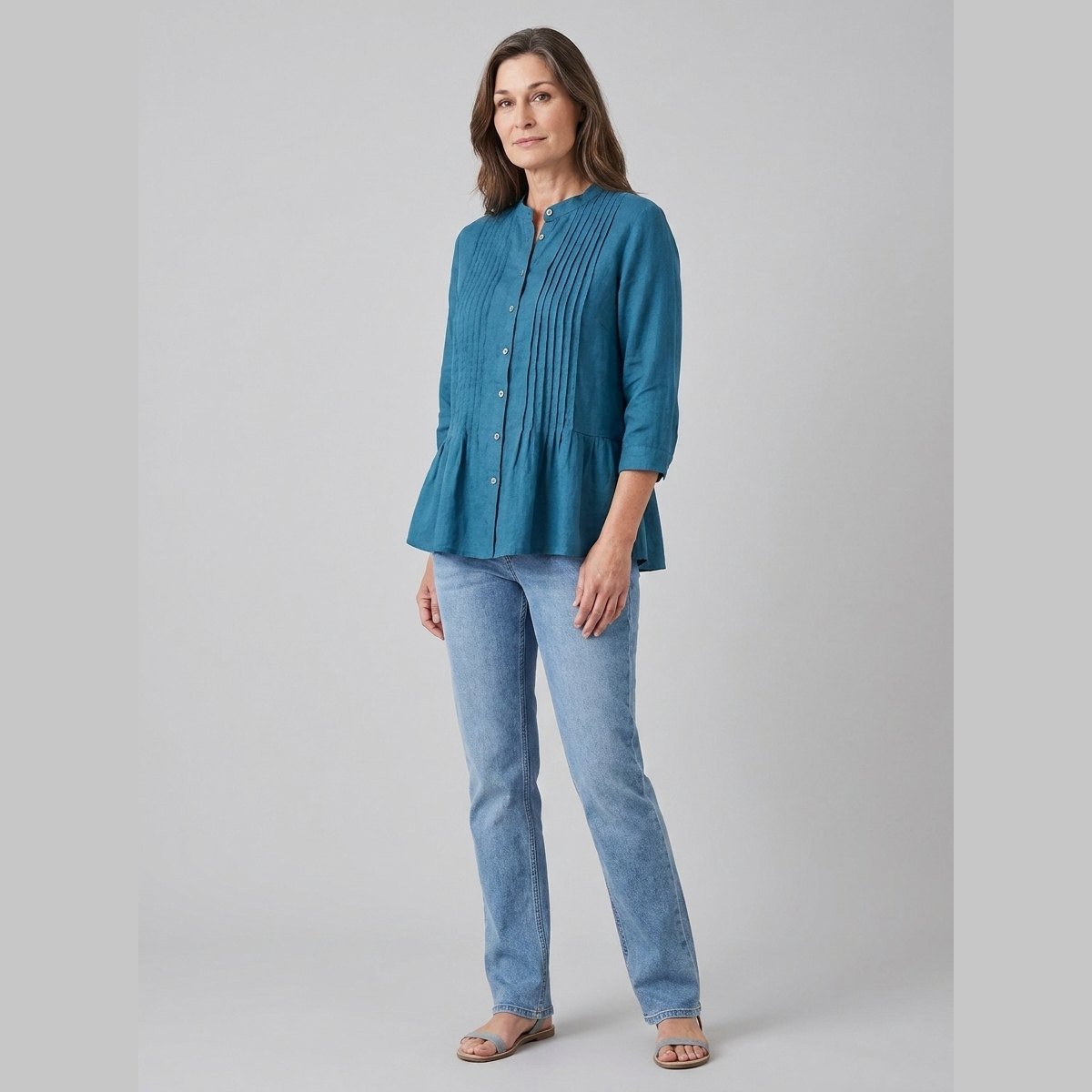Lina | Women's Tunic Organic Linen, Loose Fit