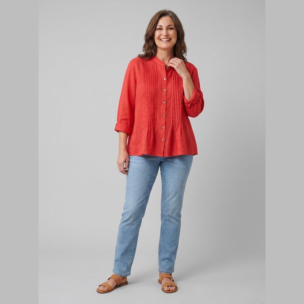 Lina | Women's Tunic Organic Linen, Loose Fit