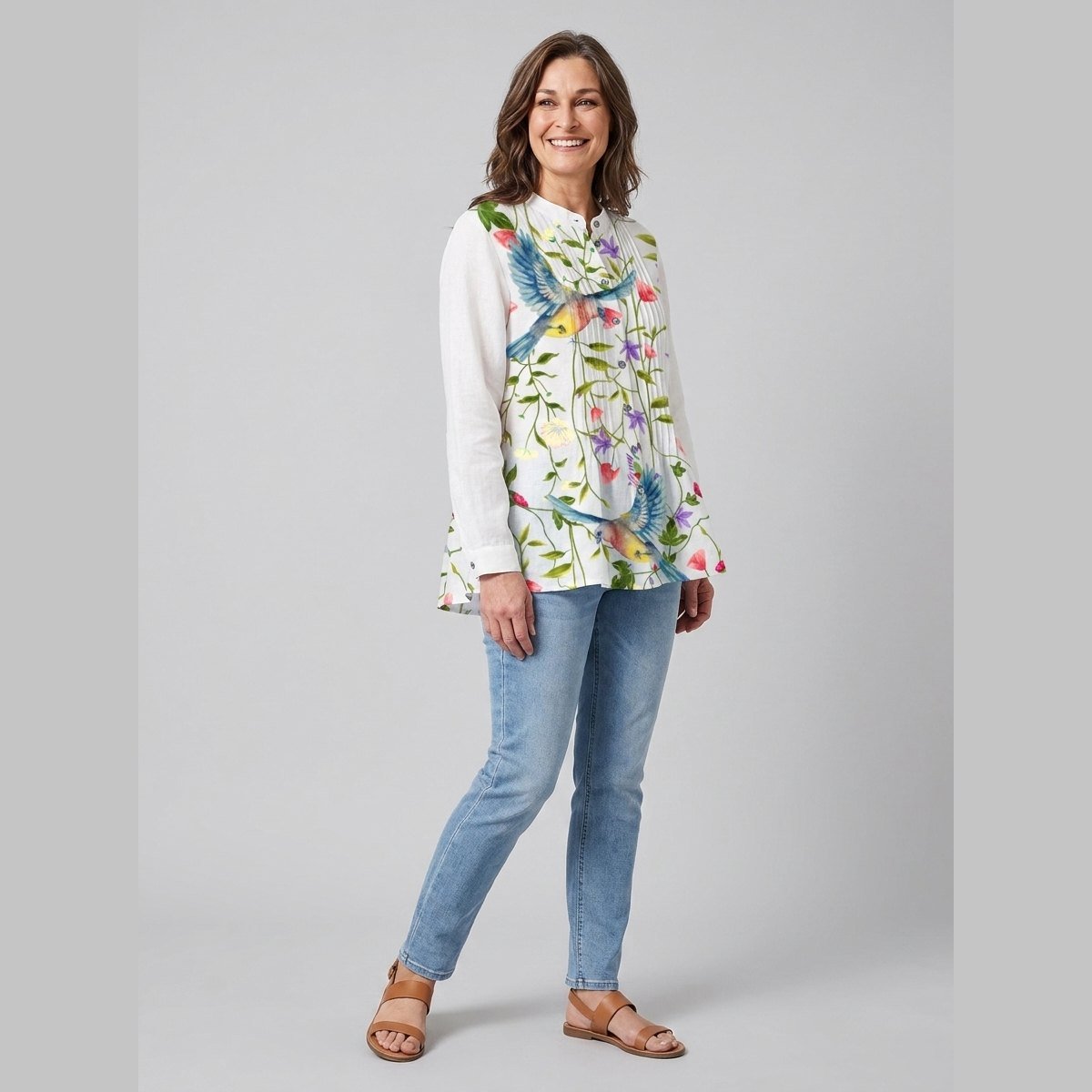 Lina | Women's Tunic Organic Linen, Loose Fit