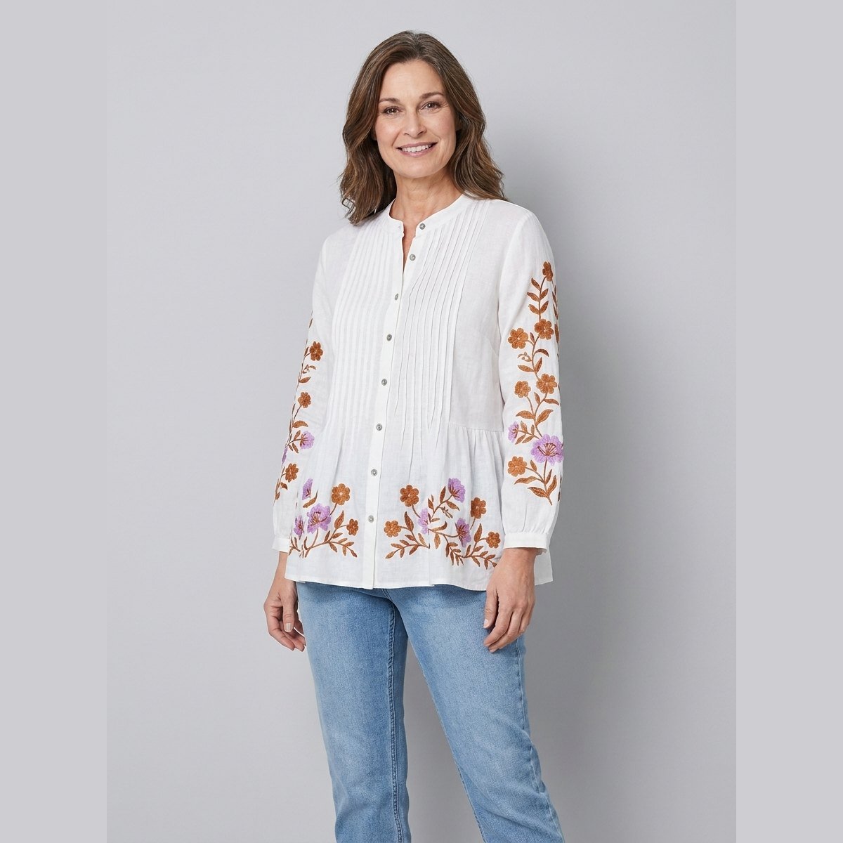Lina | Women's Tunic Organic Linen, Loose Fit
