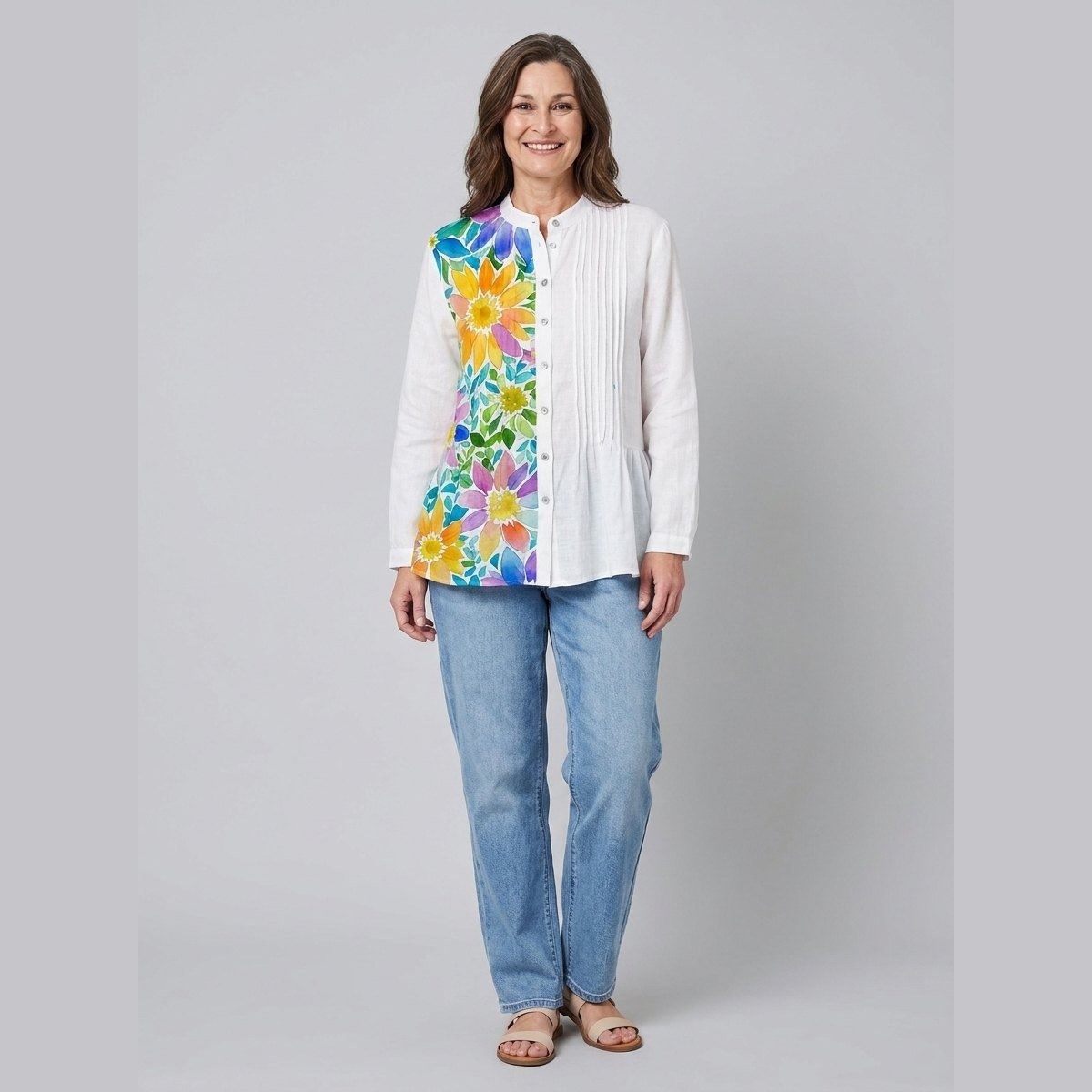 Lina | Women's Tunic Organic Linen, Loose Fit