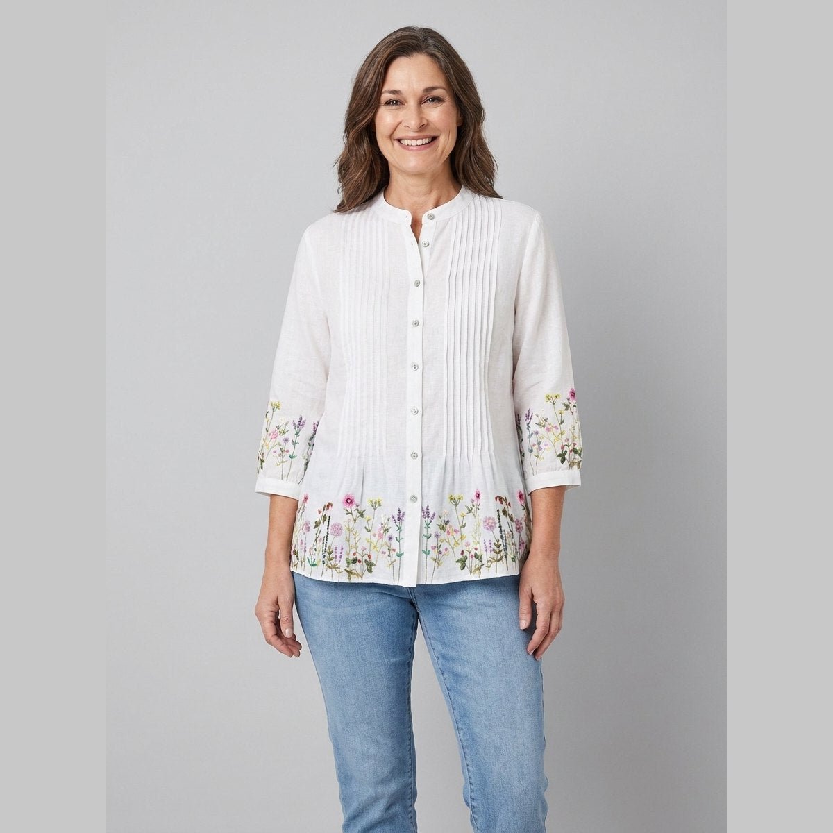 Lina | Women's Tunic Organic Linen, Loose Fit
