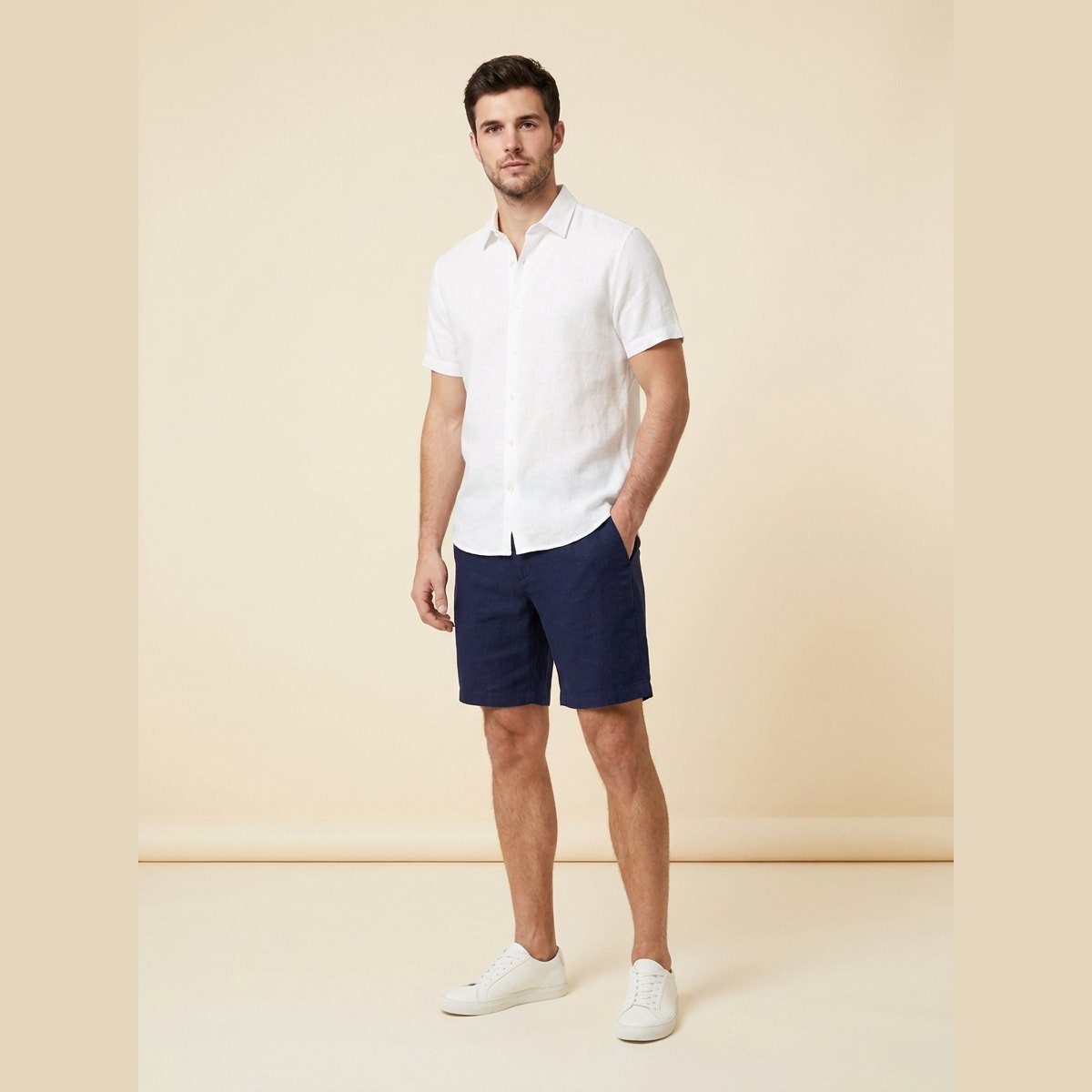 Lino | Mens Shorts Premium Linen, Relaxed Fit