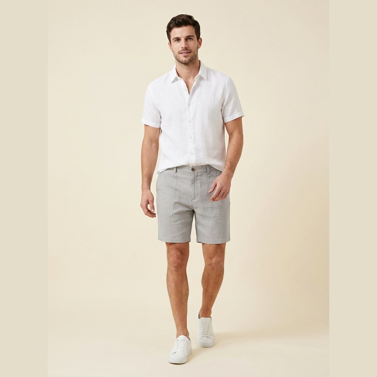 Lino | Mens Shorts Premium Linen, Relaxed Fit