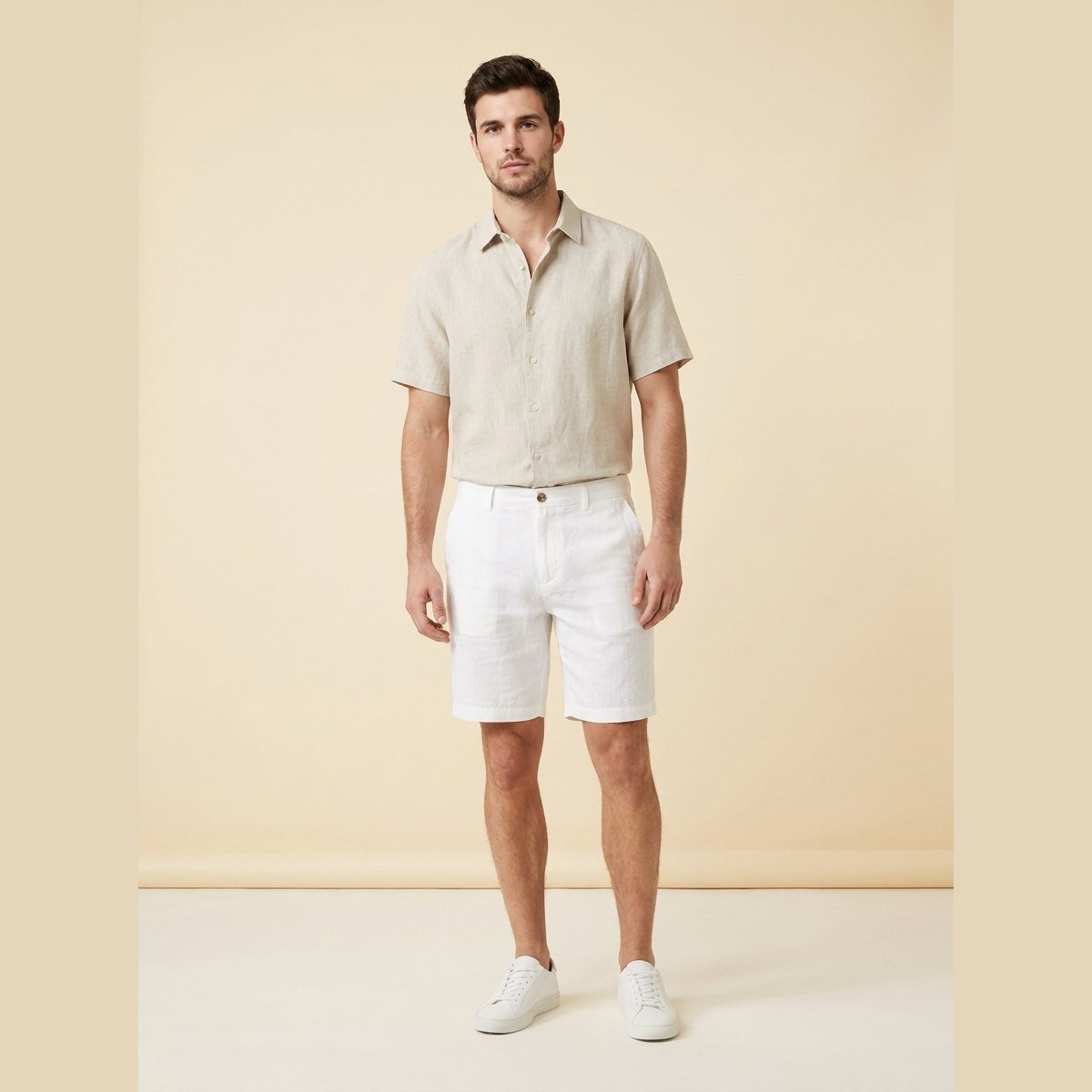 Lino | Mens Shorts Premium Linen, Relaxed Fit