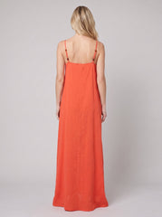 Liora Beach Cover Up Dress | Breathable Cotton Gauze, Adjustable Straps