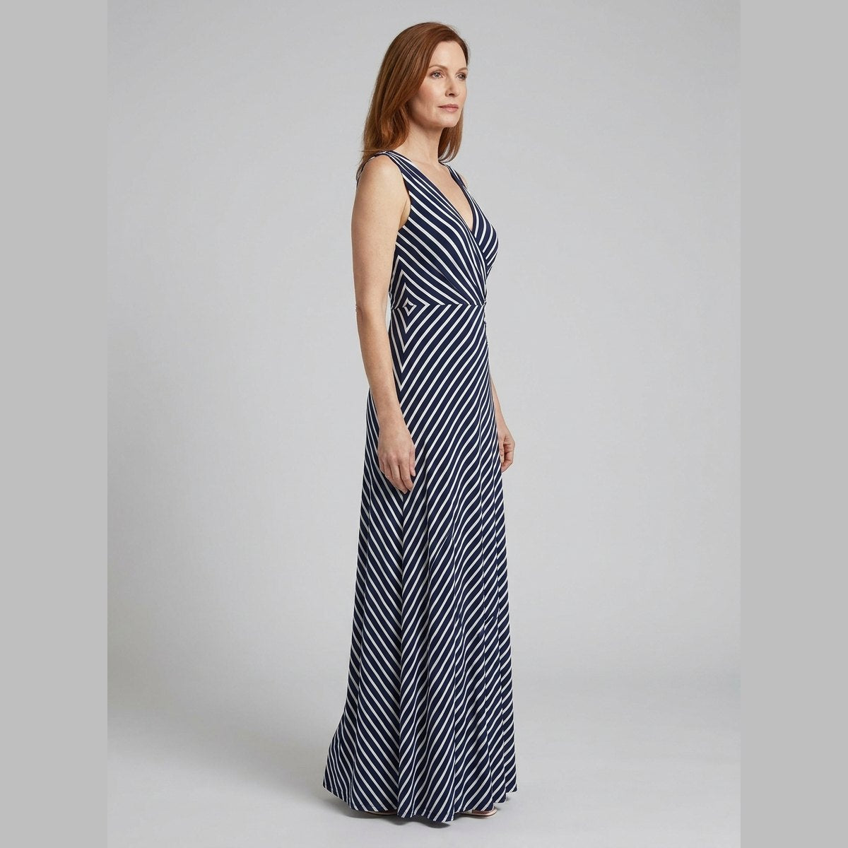 Liora Cocktail Dress | Elegant Midi in Soft Smoke Grey, Breathable Fabric
