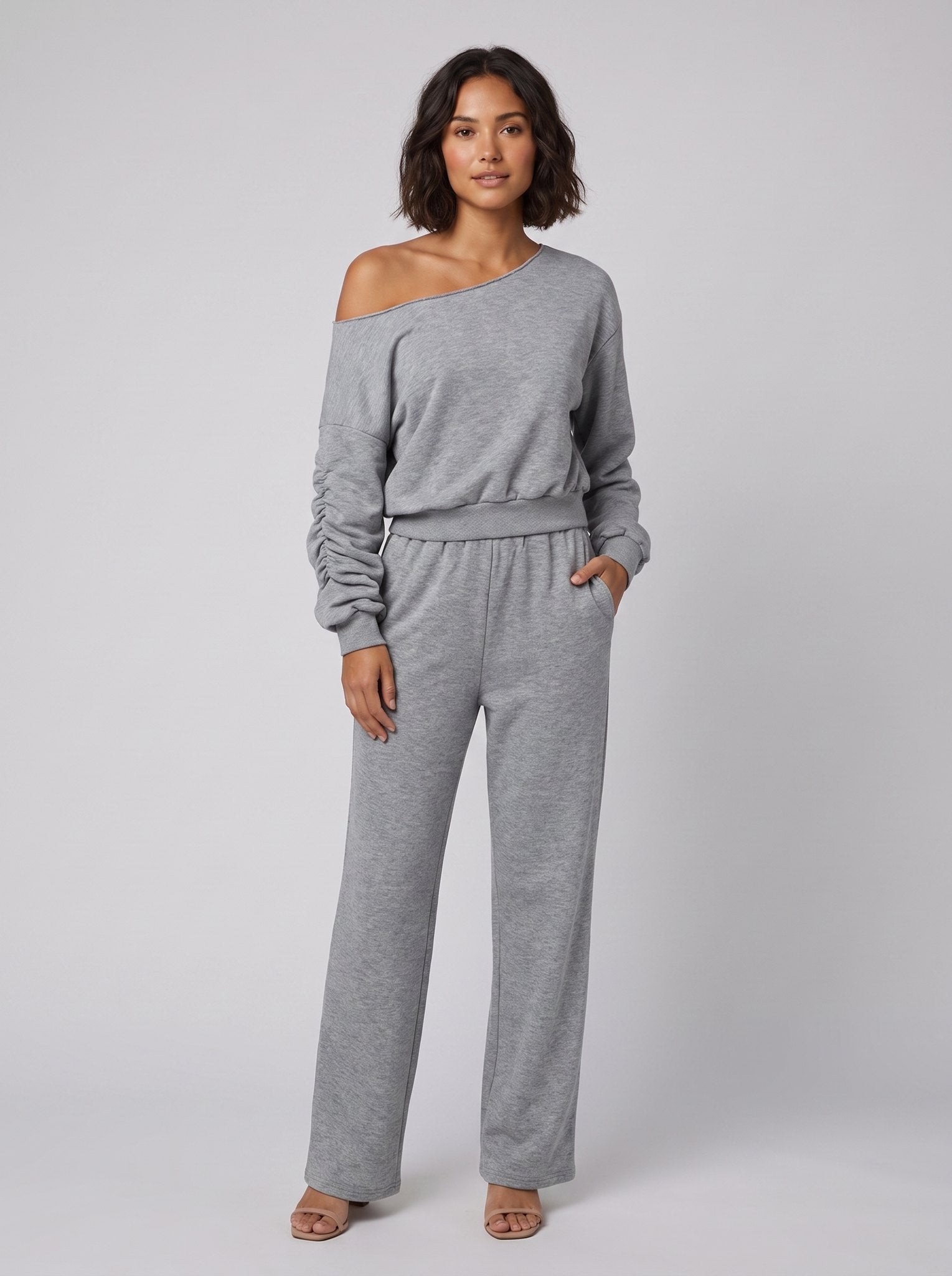 Lona | Asymmetric Top And Pants Set