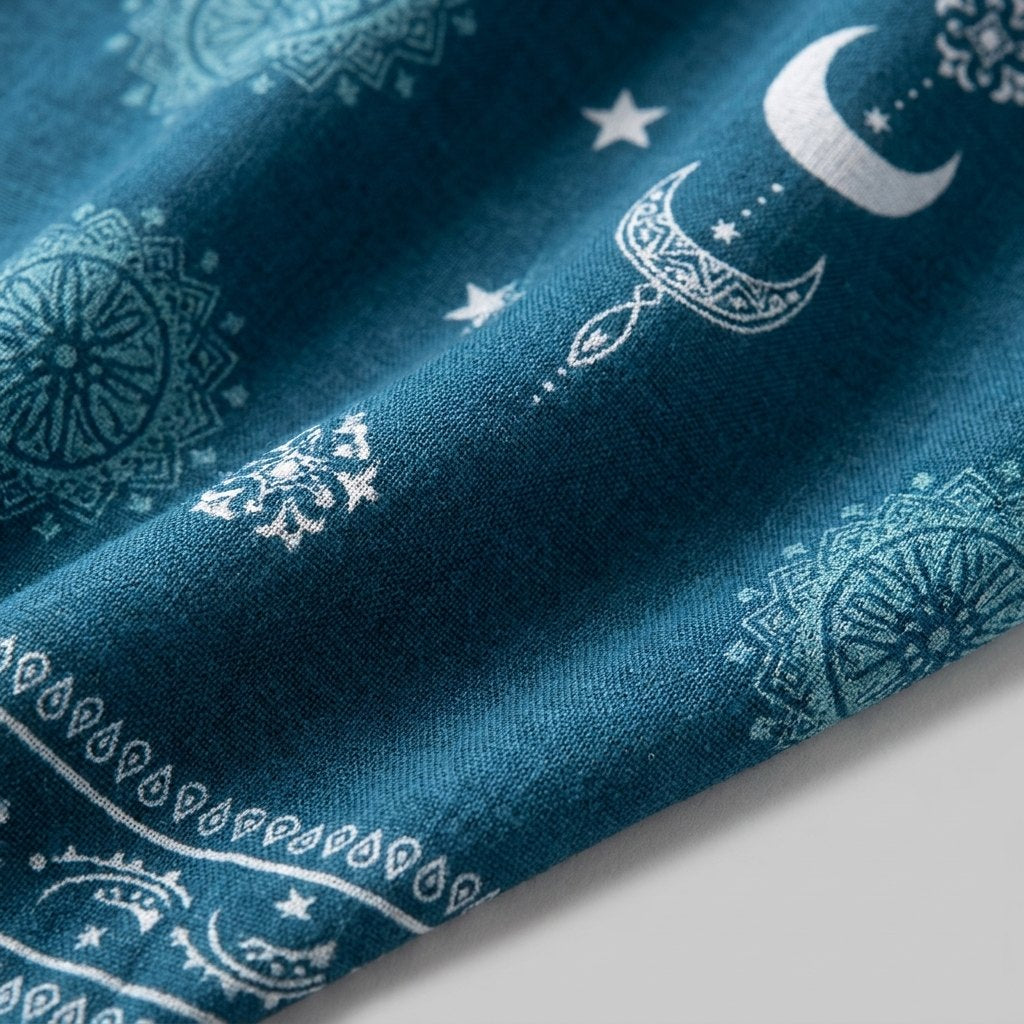 Luna Beach Kimono | Cotton Rayon Blend, One Size, Celestial Print