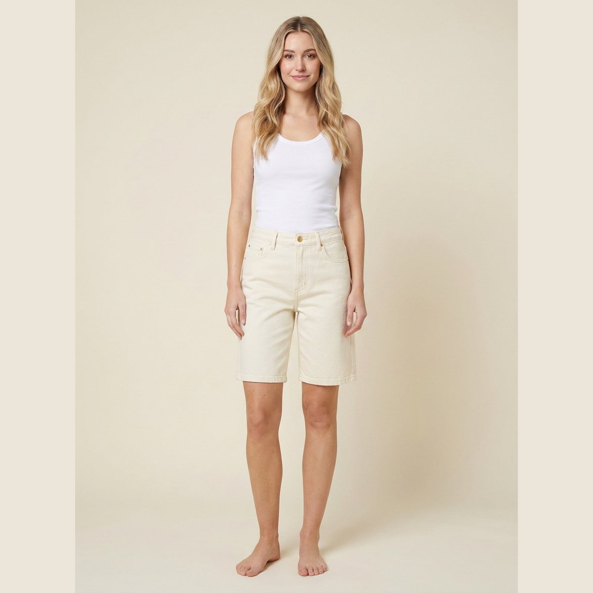 Luna | Denim Shorts High-Rise, Wide Leg Fit, Women's Jean Shorts