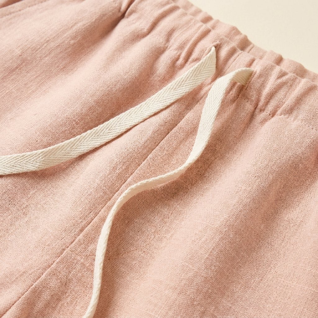 Luna | Pajama Set Lightweight Linen, Short Sleeve for Women