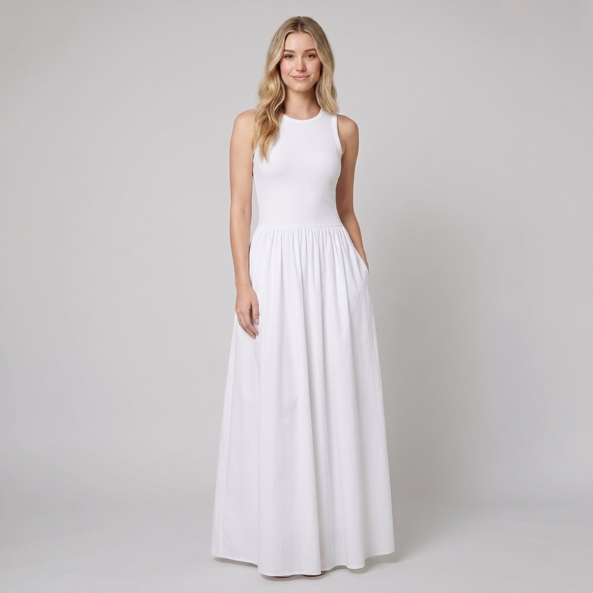 Luna | Womens Dress Sleeveless Rayon Blend Maxi for Summer Events