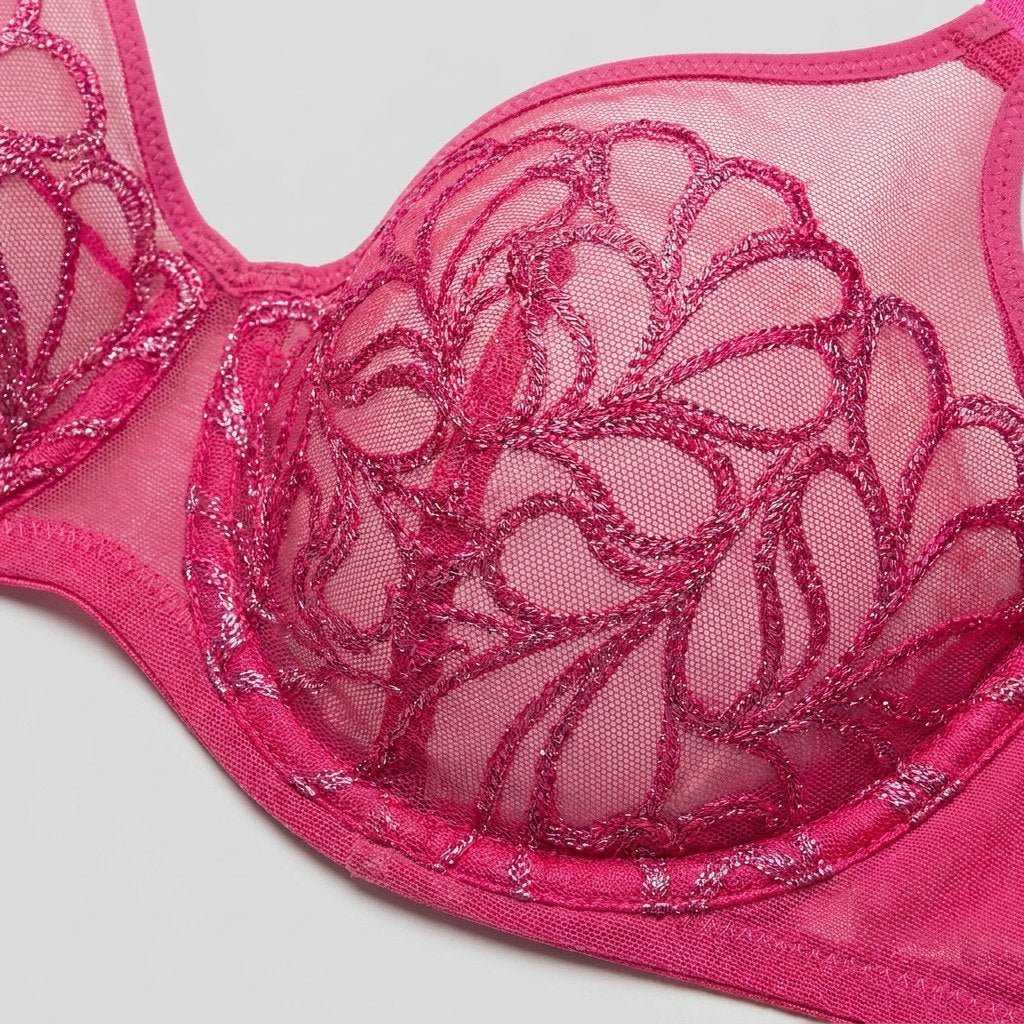 Luna Unlined Bra | Embroidered Design, Supportive Fit
