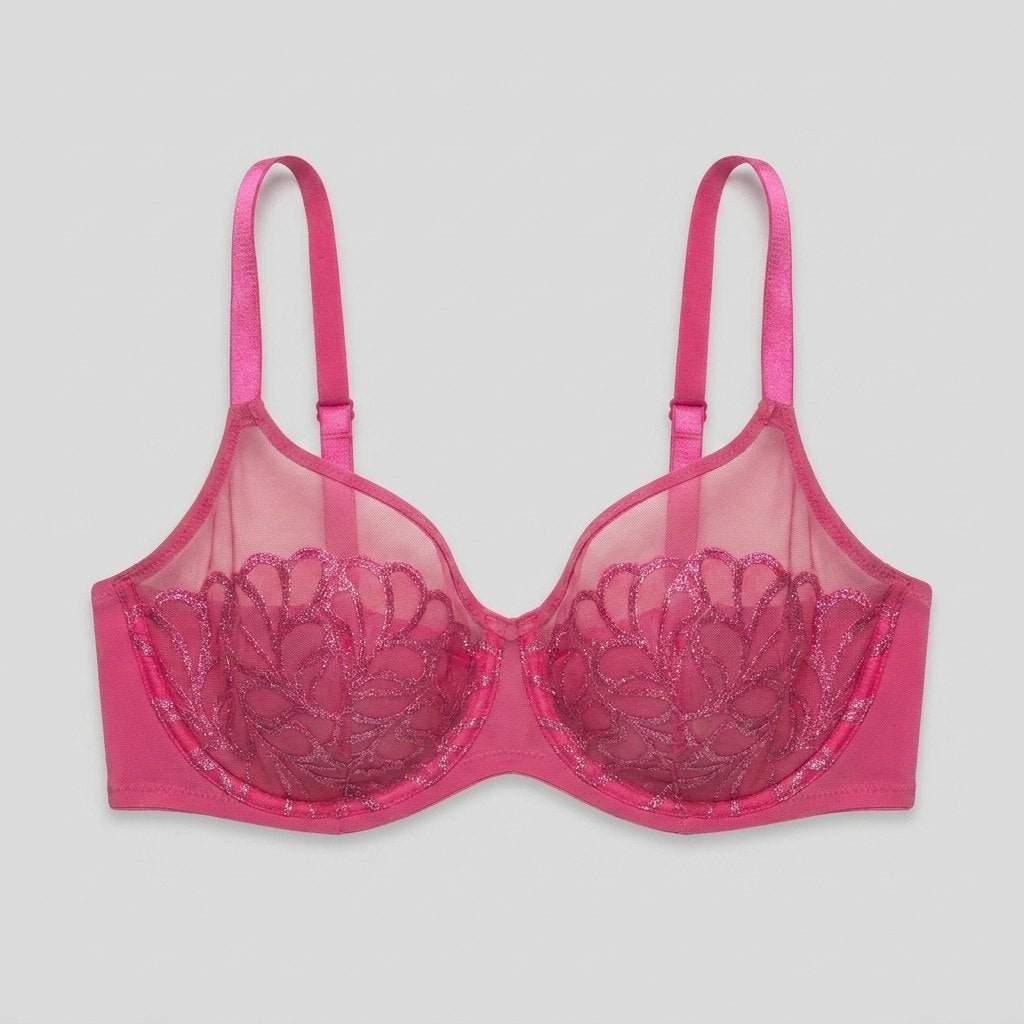 Luna Unlined Bra | Embroidered Design, Supportive Fit