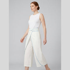 Luna | Wide Leg Trousers Linen Blend, Relaxed Fit