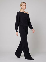 Luxe Eleganza Loungewear Set | Ultra-Soft Knit, Off-Shoulder Design