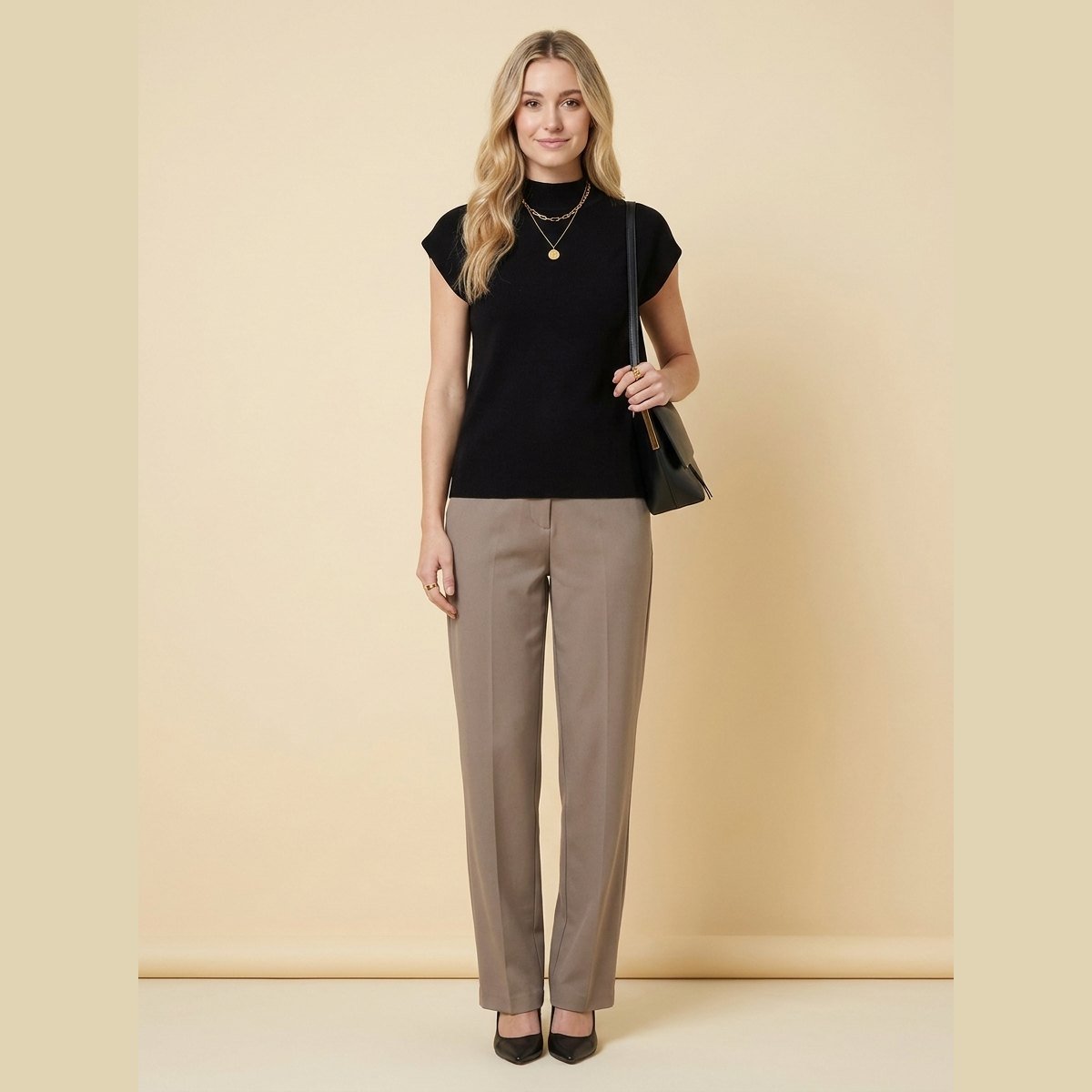 Luxe | Knitted Vest Pullover, Regular Fit, Women's Sweater Vest