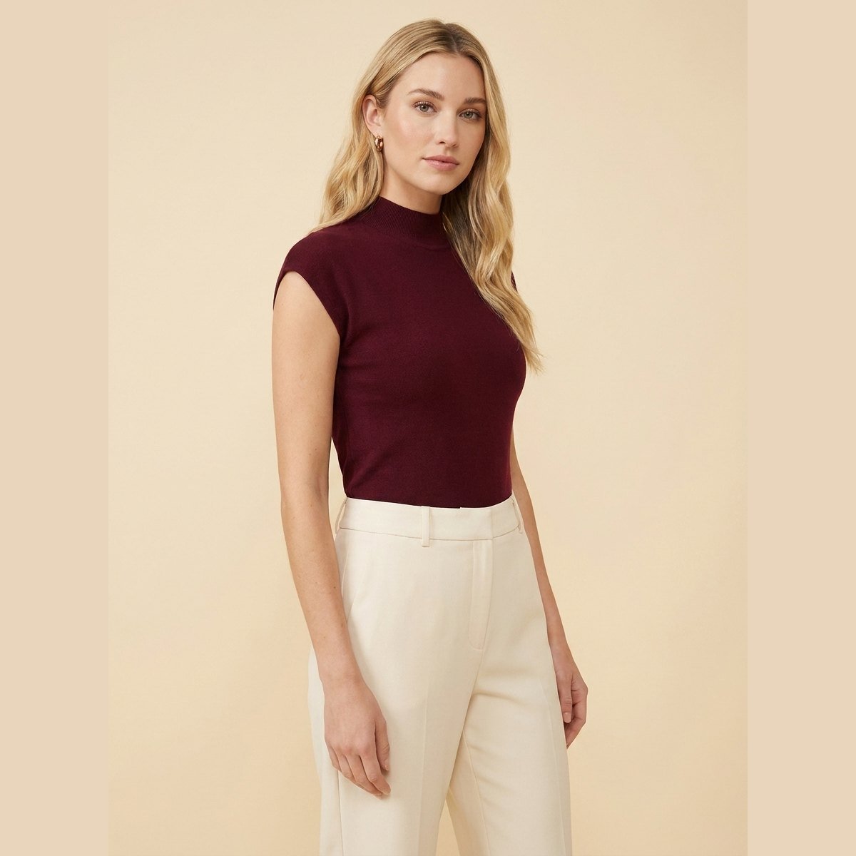 Luxe | Knitted Vest Pullover, Regular Fit, Women's Sweater Vest