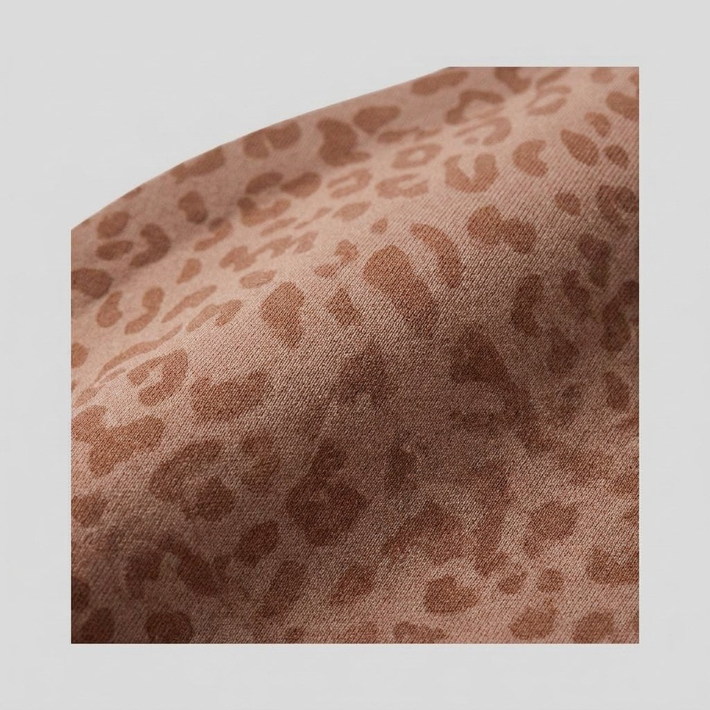 Luxe Leopard Bra | Wireless V-Neck, Soft Breathable Fabric