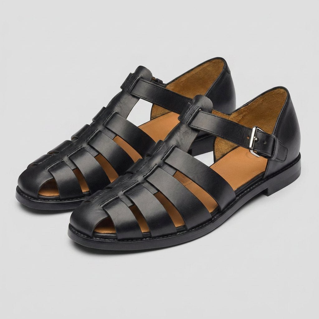 Luxe Men's Sandals | Premium Leather, Ergonomic Footbed