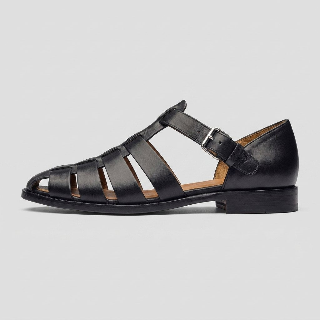 Luxe Men's Sandals | Premium Leather, Ergonomic Footbed