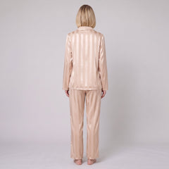 Luxe Satin Pyjama Set | Striped Design | Relaxed Fit