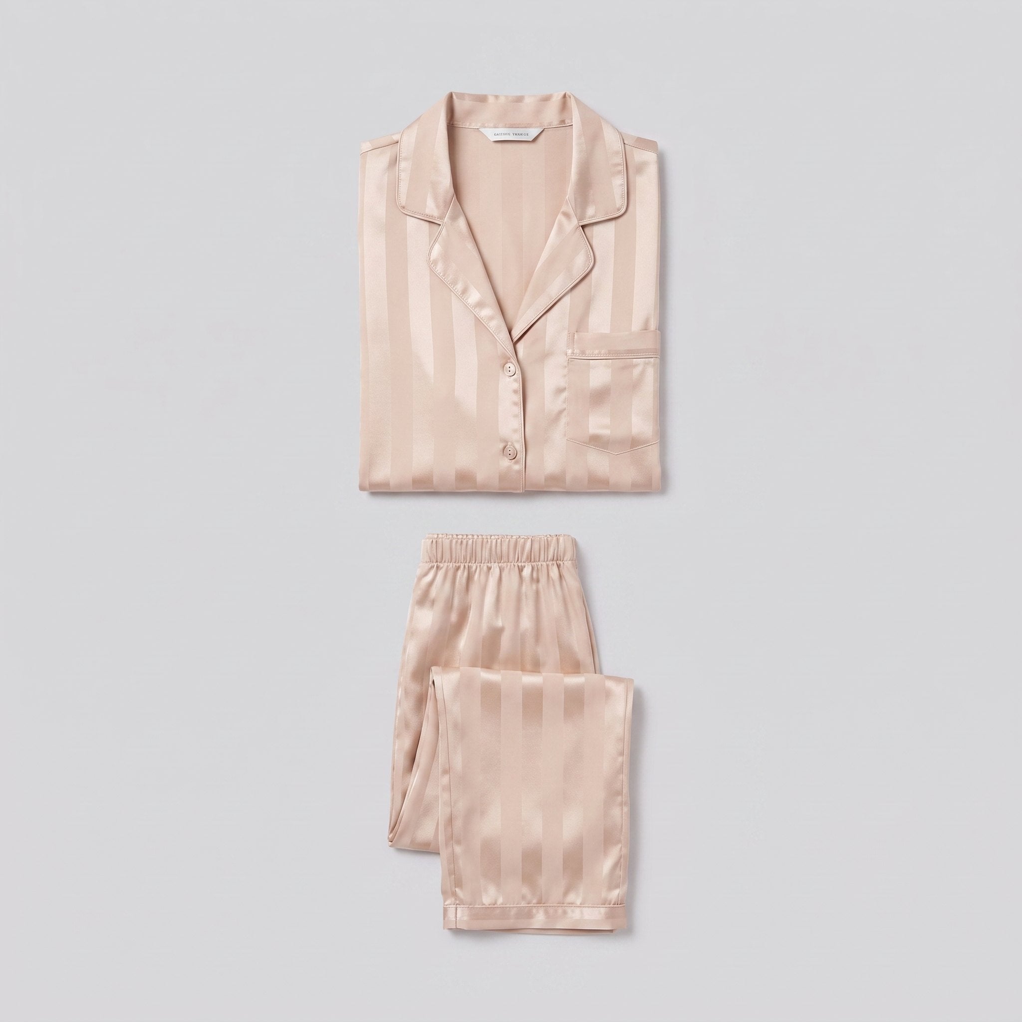 Luxe Satin Pyjama Set | Striped Design | Relaxed Fit