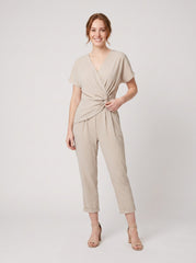 Lyra | Draped Knot Jumpsuit