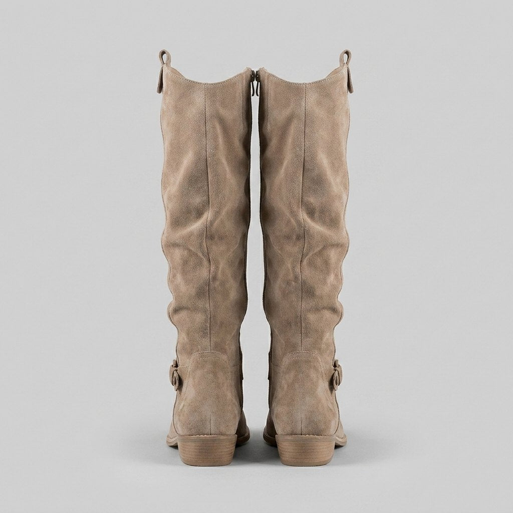 Madeleine | Knee-High Suede-Touch Boots