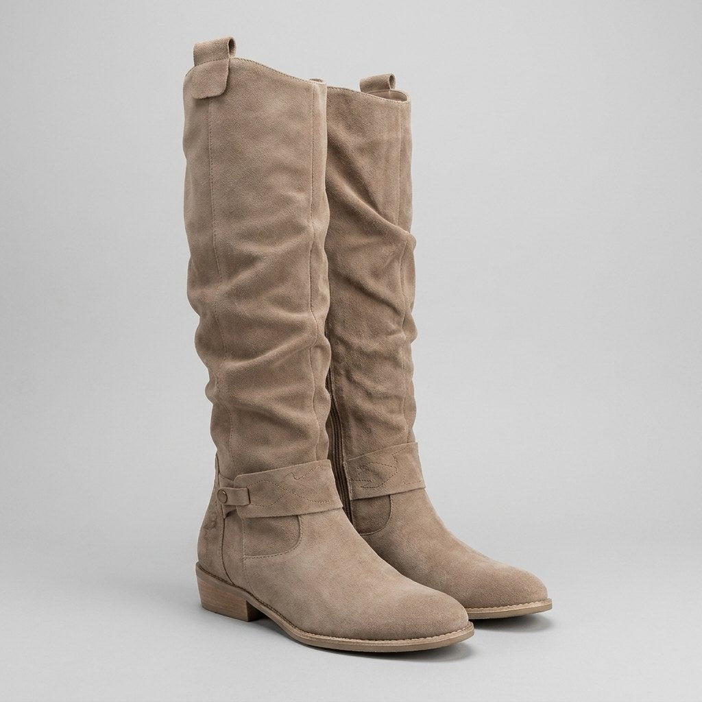 Madeleine | Knee-High Suede-Touch Boots