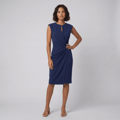 Mara Chic Dress | Lightweight Black Midi Dress for Women, Versatile Summer Elegance