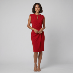 Mara Chic Dress | Lightweight Black Midi Dress for Women, Versatile Summer Elegance