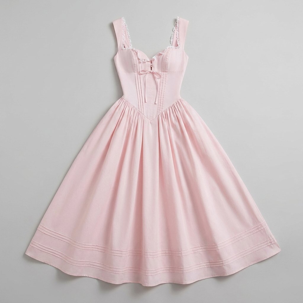 Marlena | Midi Dress Floral Print, Cotton Blend, Square Neckline, Perfect for Wedding Guests