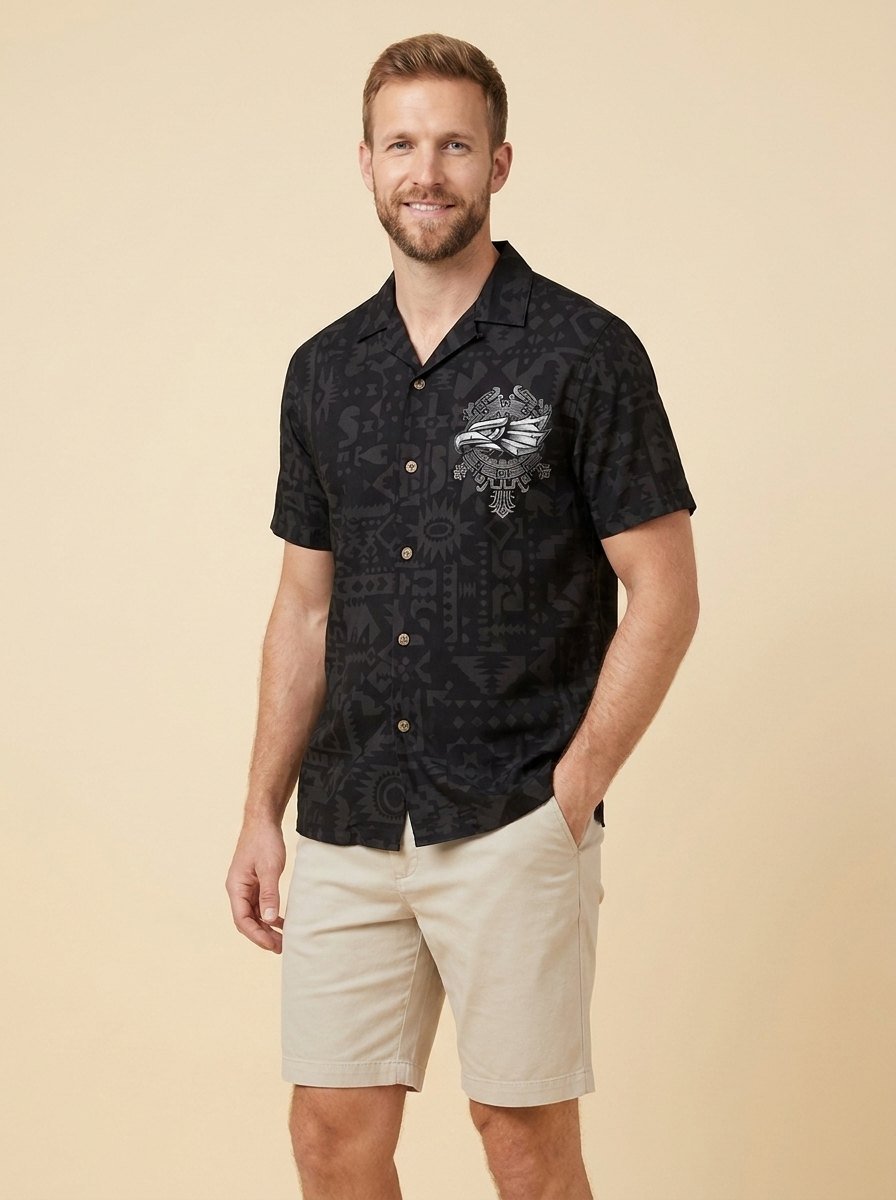 Maverick | Men's Shirt Aztec-Inspired, Lightweight