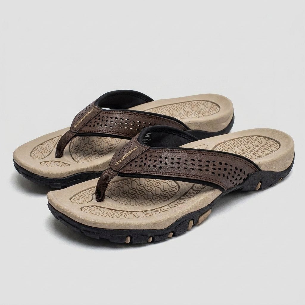 Maverick | Mens Flip Flops Arch Support, Water-Resistant, Slip-On Design