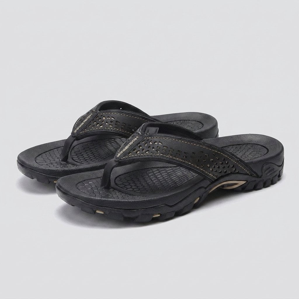 Maverick | Mens Flip Flops Arch Support, Water-Resistant, Slip-On Design