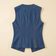 Mela | Women's Set Comfortable Woven Loungewear, Sleeveless with Wide Leg Pants