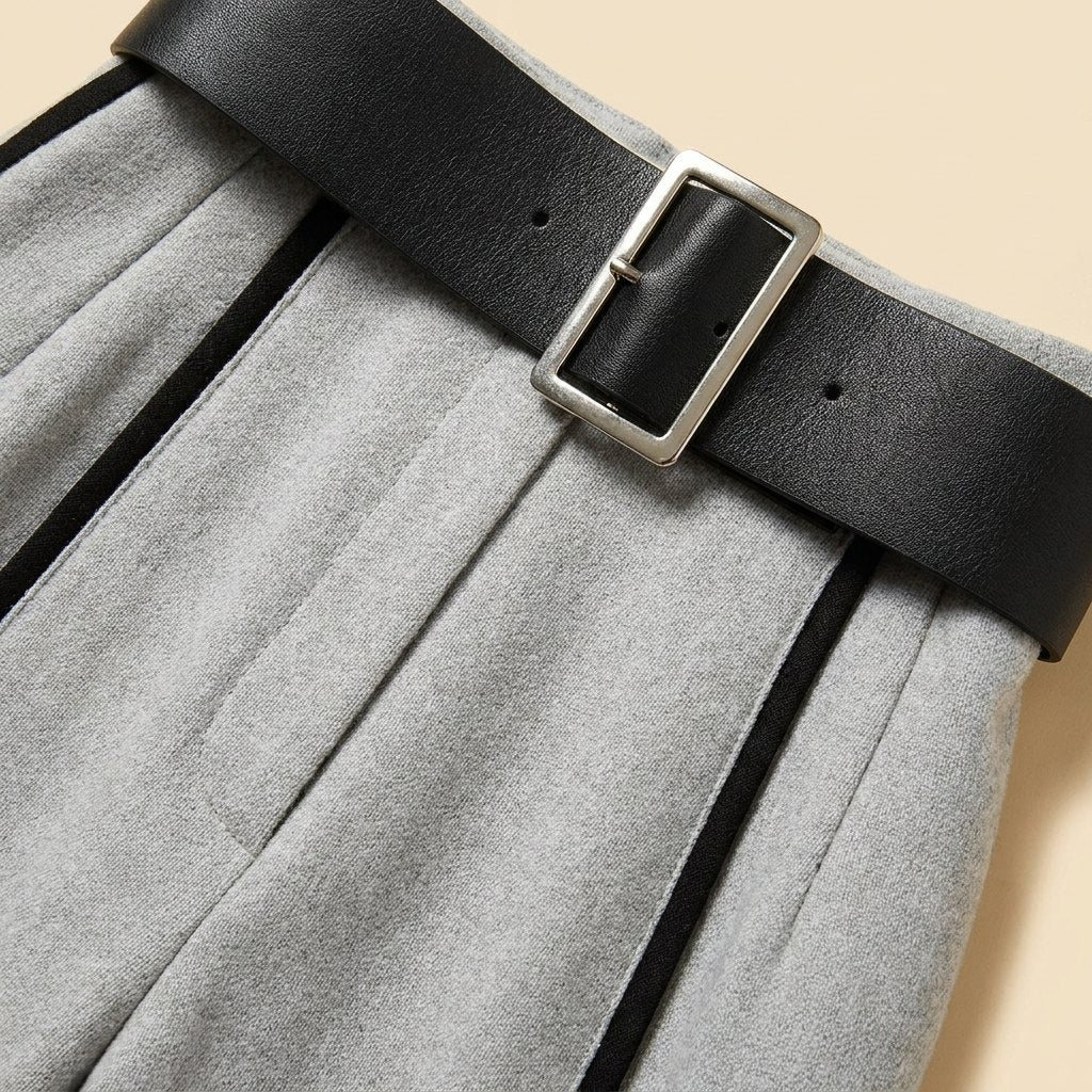 Mila | Black Jumpsuit Tailored, Elegant Knit with Waist-Cinching Belt