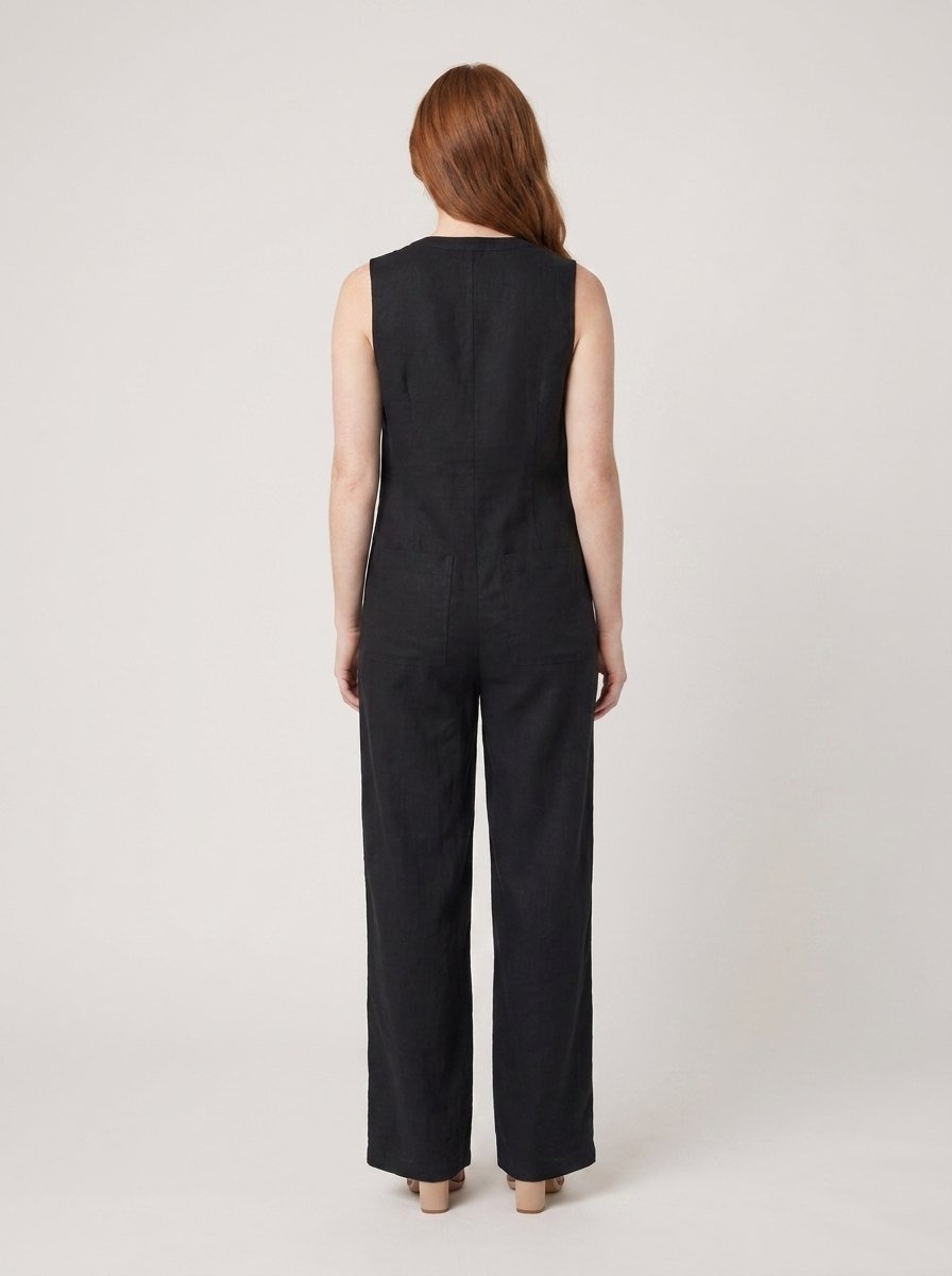 Mila | Jumpsuit Women Linen Blend, Elegant Sleeveless Design