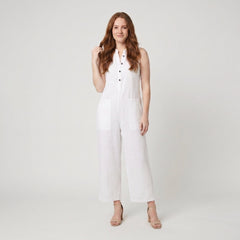 Mila | Jumpsuit Women Linen Blend, Elegant Sleeveless Design
