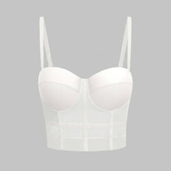 Mira | Bustier Top Mesh Underwire Design, Form-Fitting Silhouette