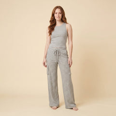 Mira | Women's Set Cotton Blend Loungewear, Striped Tank Top & Drawstring Skirt