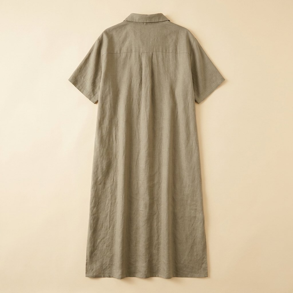 Mira | Maxi Dress Linen Blend, Short Sleeves, Perfect for Summer