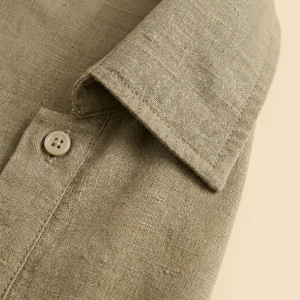 Mira | Maxi Dress Linen Blend, Short Sleeves, Perfect for Summer