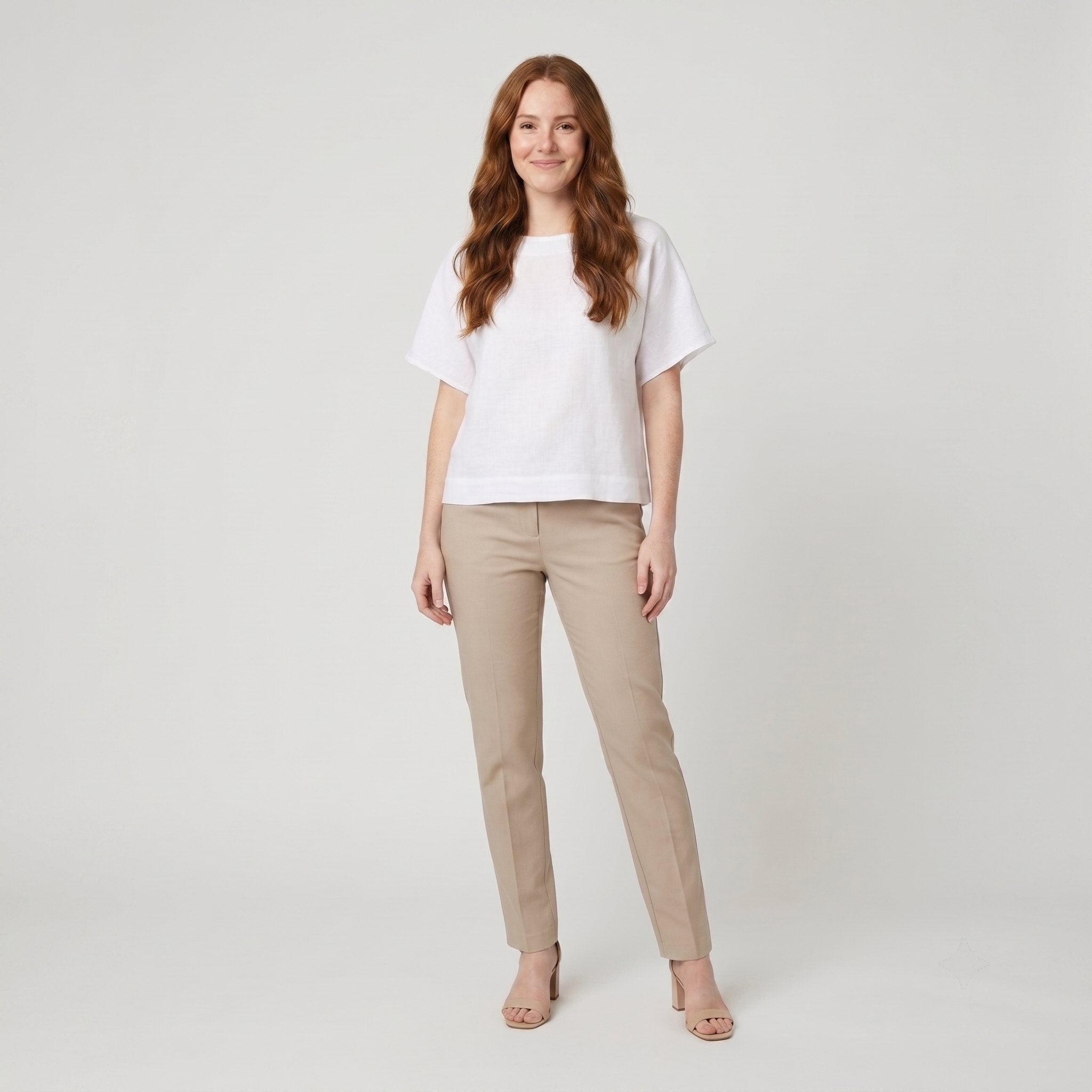 Mira | Women's Top Loose-Fit Linen, Breathable Design
