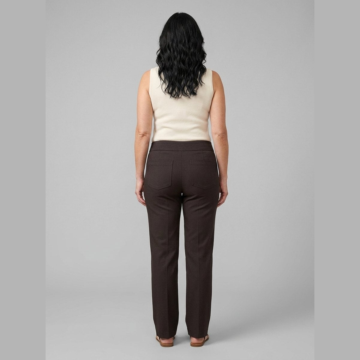 Mira Moon Shine Pants | Thick Waistband, Straight Leg, Side Zipper