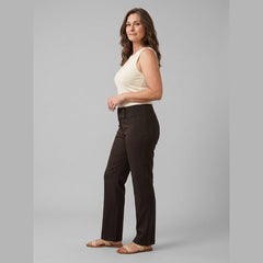 Mira Moon Shine Pants | Thick Waistband, Straight Leg, Side Zipper